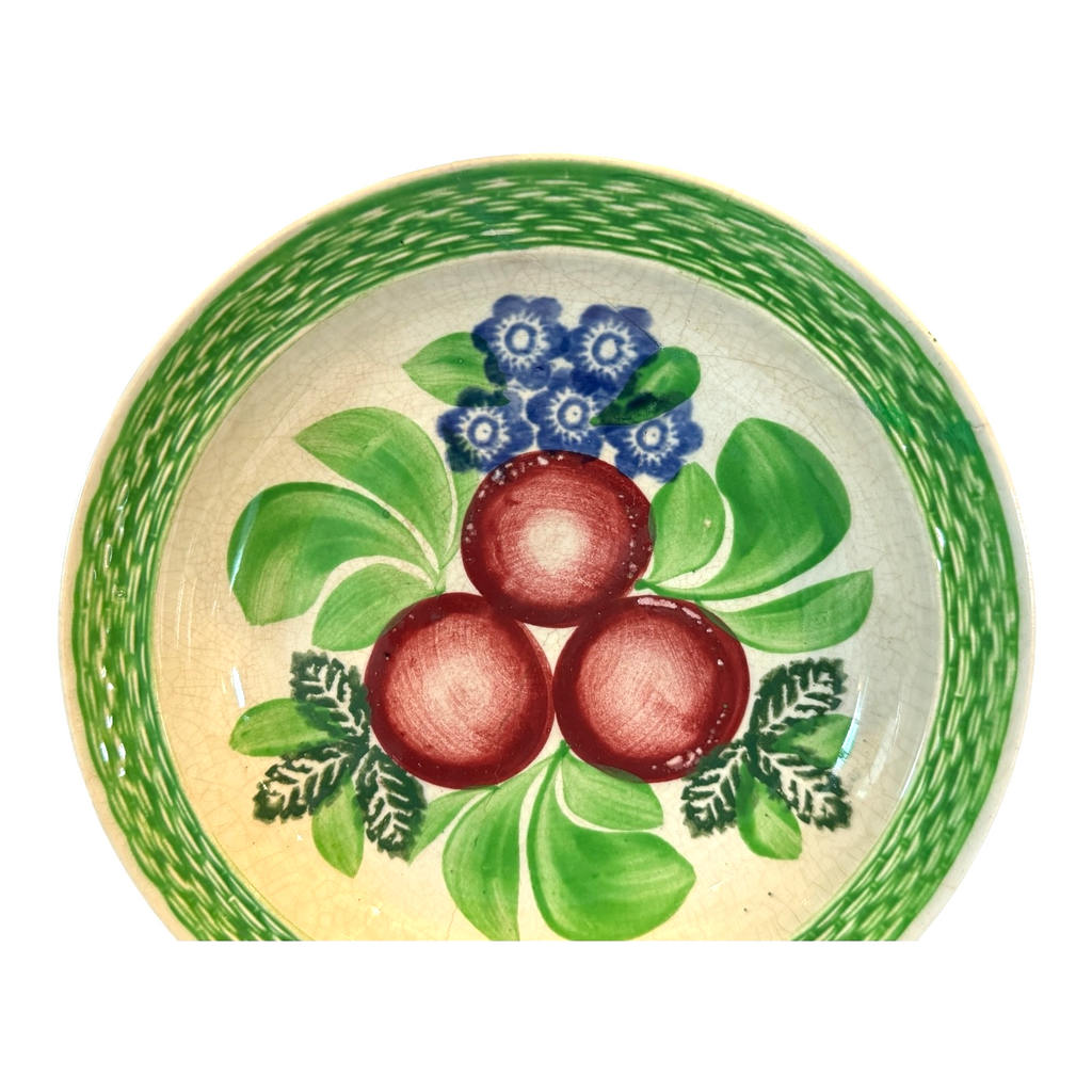 Antique Staffordshire Adams Tunstall Plum Fruit Tea Plate 7"