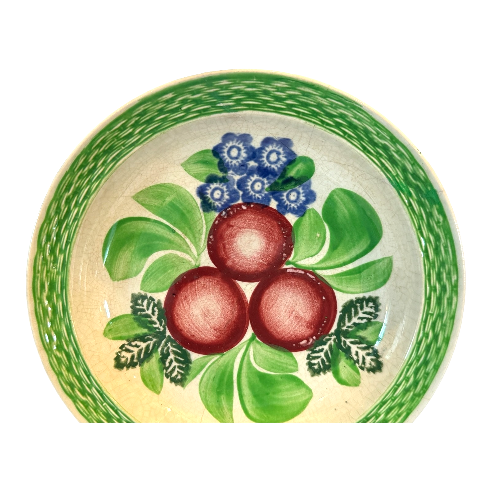Antique Staffordshire Adams Tunstall Plum Fruit Tea Plate 7"
