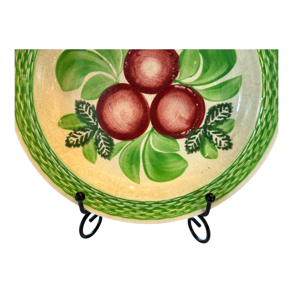 Antique Staffordshire Adams Tunstall Plum Fruit Tea Plate 7"