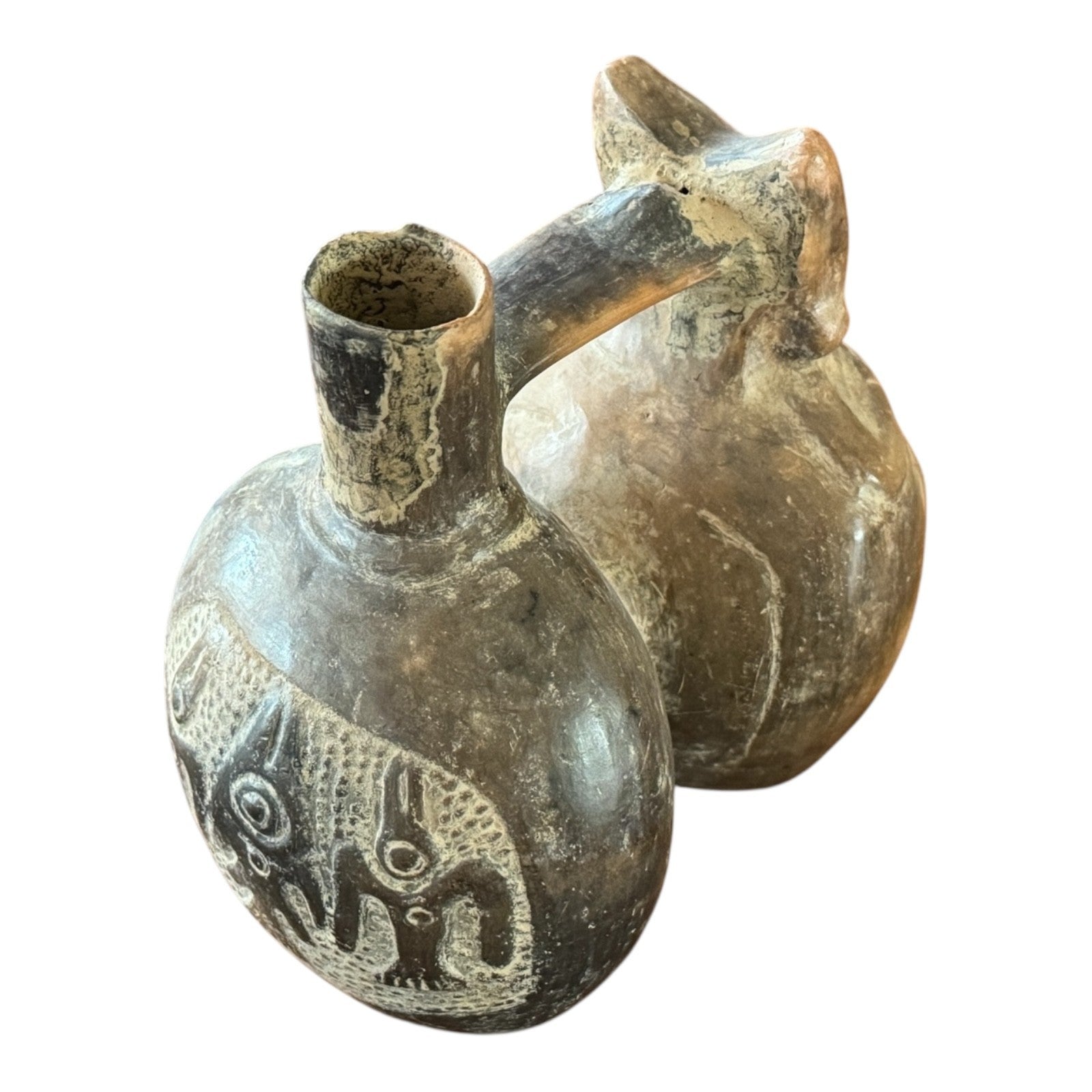 Pre-Columbian West Mexico Colima Double Chamber Effigy Vessel - Anthropomorphic