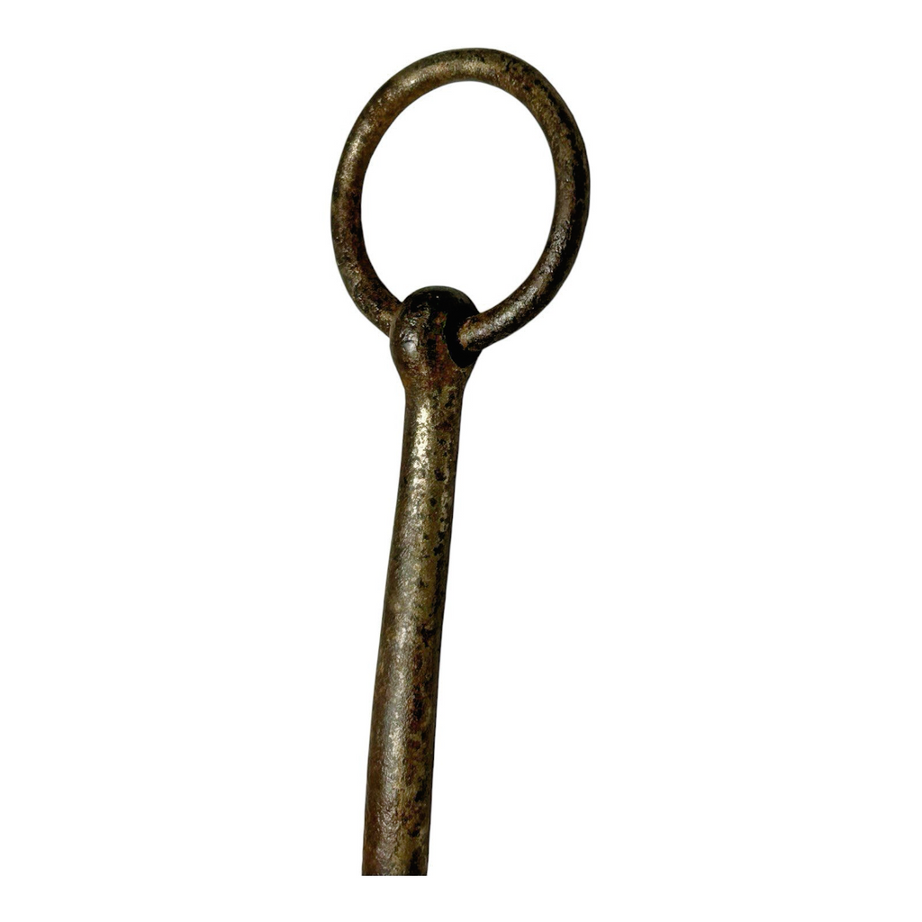 Antique Hand Forged Iron Horse Snaffle Bit - Primitive Equestrian Tack