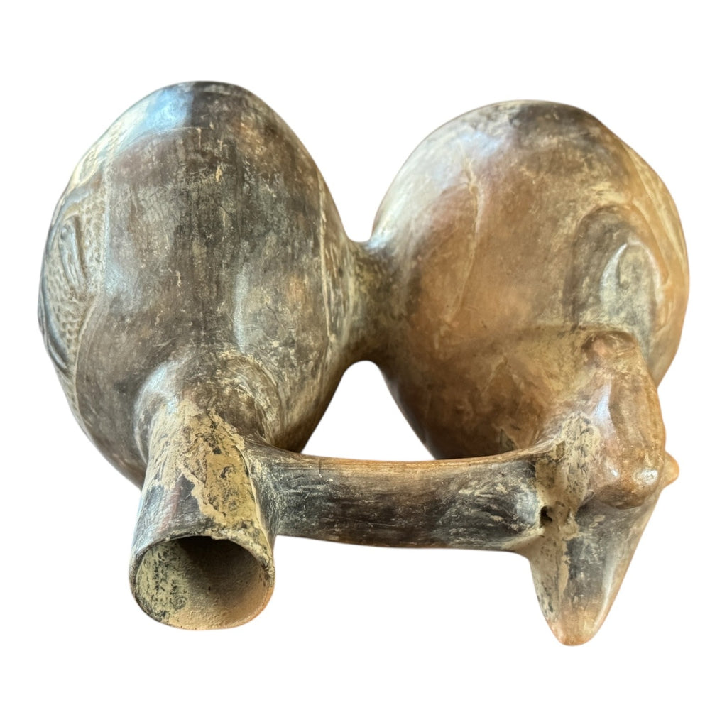Pre-Columbian West Mexico Colima Double Chamber Effigy Vessel - Anthropomorphic