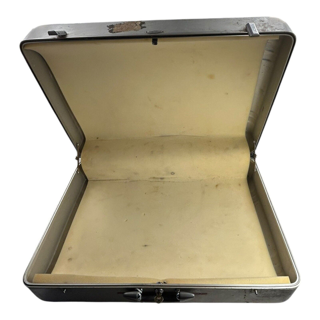 Vintage Halliburton Aluminum Suitcase with Underwater Naval Systems Center Logo
