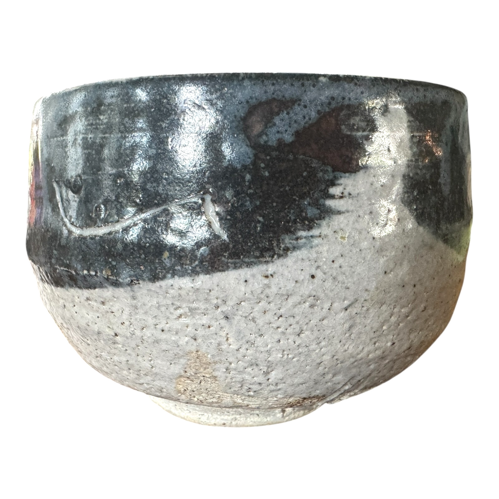 Vintage Japanese Studio Art Pottery Chawan Matcha Tea Bowl - Signed, Makoto Yabe