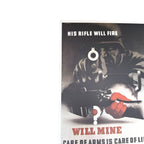Vintage Giclee of British WW2 Poster Care of Arms by Abram Games