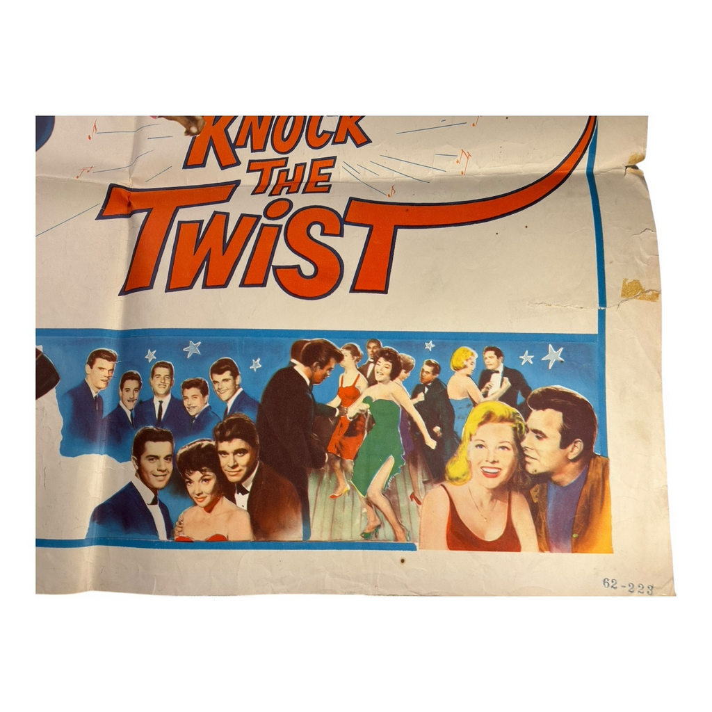 Vintage 1962 Chubby Checker Authentic Don't Knock The Twist Movie Poster