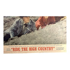 Vintage Original Lobby Card Ride the High Country - Signed by Joel McCrea