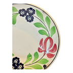 Antique Staffordshire Pearlware Hand-Painted Floral Cup & Saucer