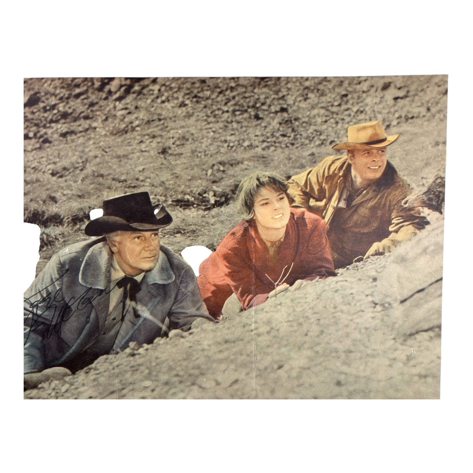 Vintage Original Lobby Card Ride the High Country - Signed by Joel McCrea