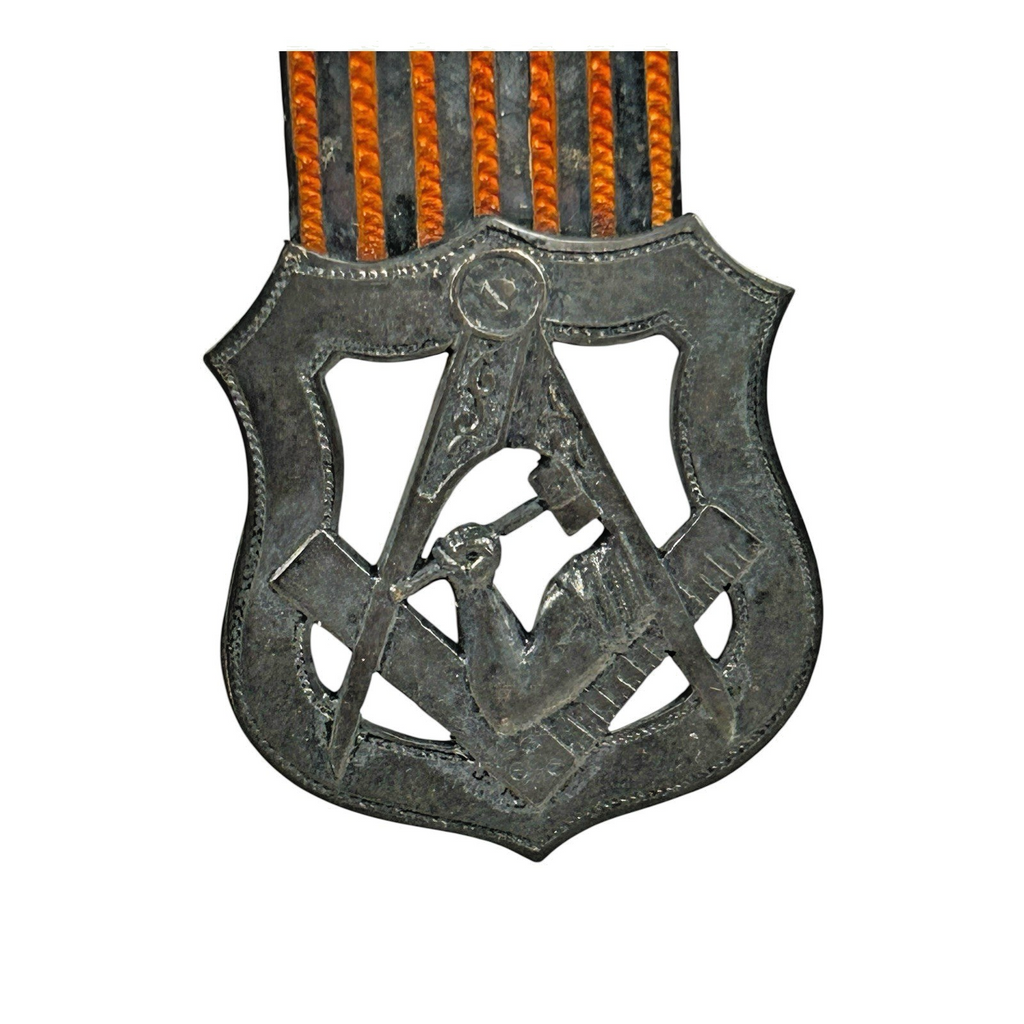 Antique Jr Order United American Mechanics Sterling Silver Medal Badge