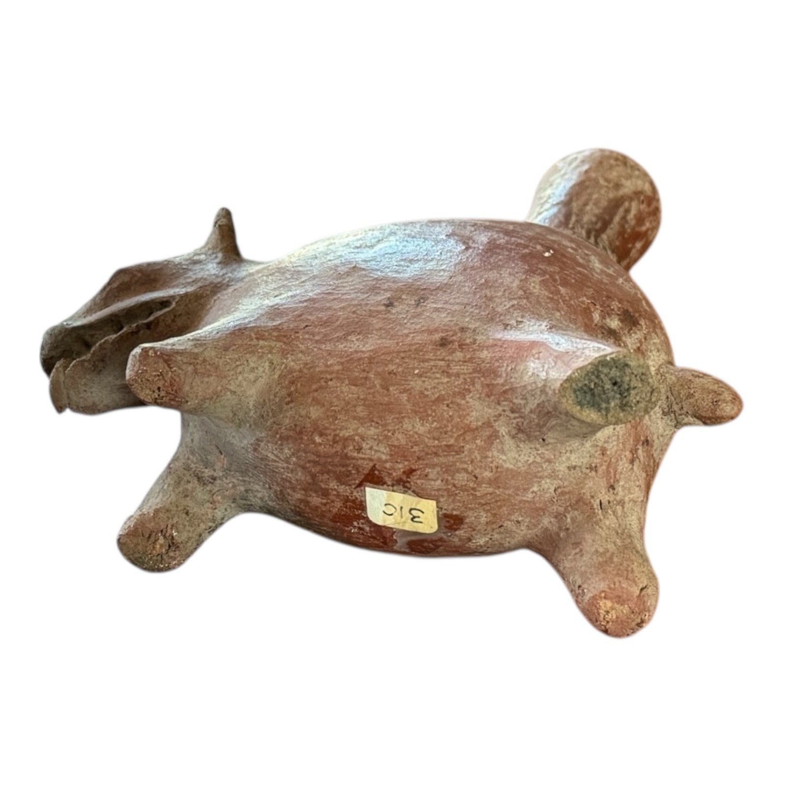 Antique Pre-Columbian Colima Pottery Zoomorphic Dog Effigy Vessel, West Mexico