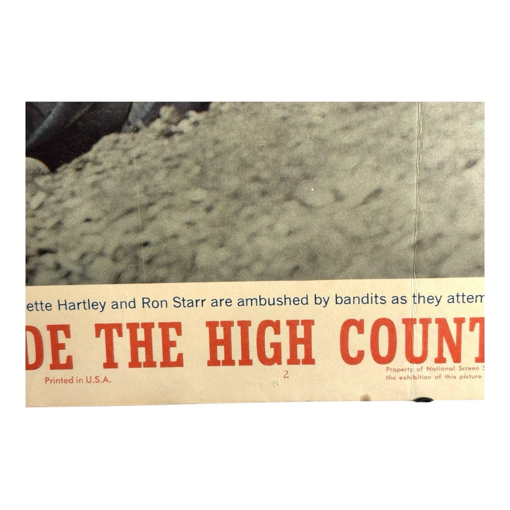Vintage Original Lobby Card Ride the High Country - Signed by Joel McCrea