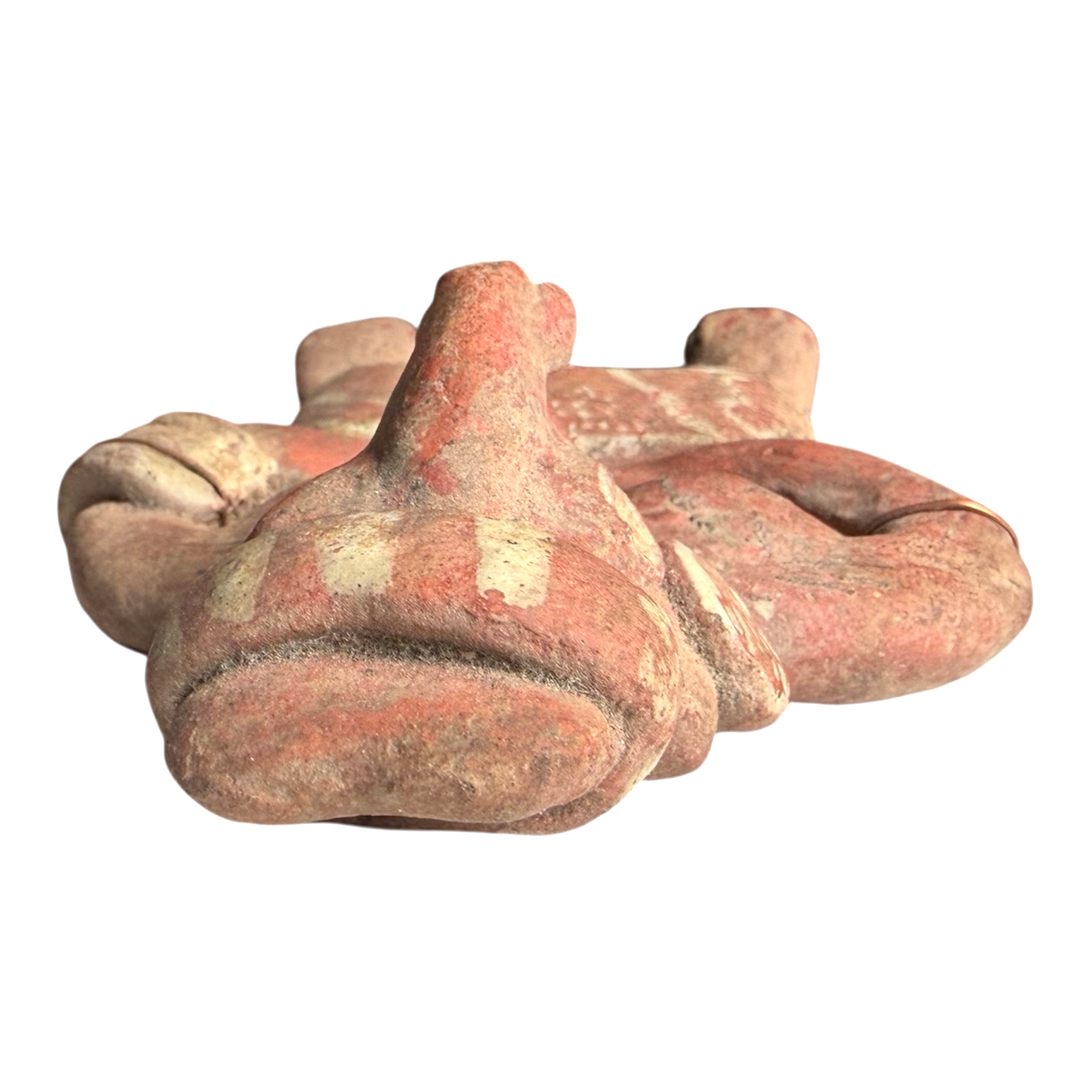 Antique Pre-Columbian Nayarit Standing Female Votive Figure Sculpture on Stand