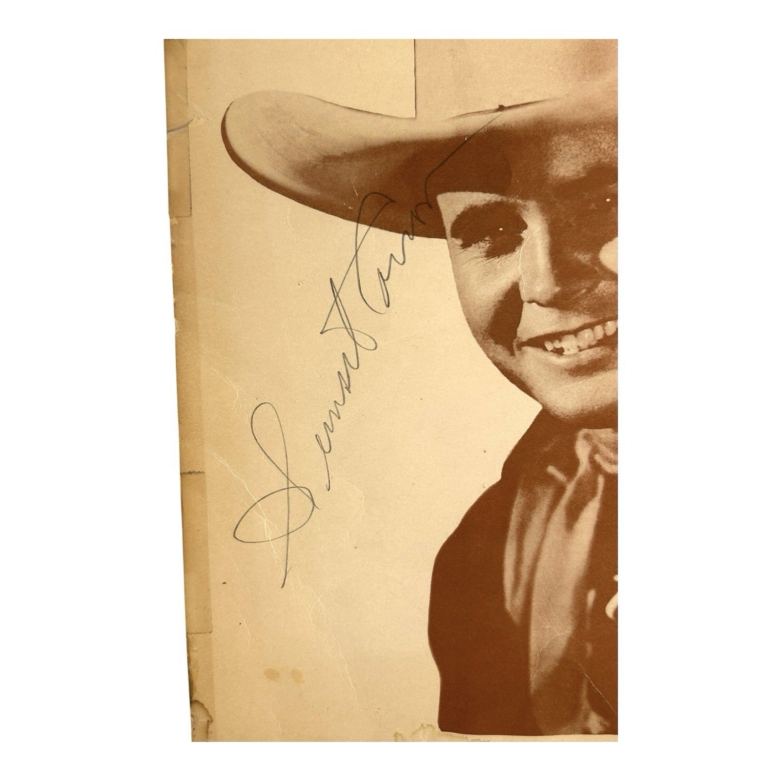 Vintage Signed Photography of Sunset Carson Owned by Mike Wolfe American Pickers