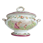 Antique Victorian Cherub Scenic Covered Tureen