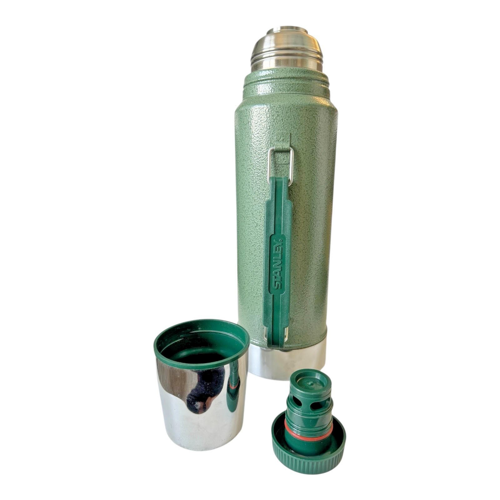 Vintage Large Green Stanley Thermos - Owned by Martha Stewart (32 oz, 950 ml)