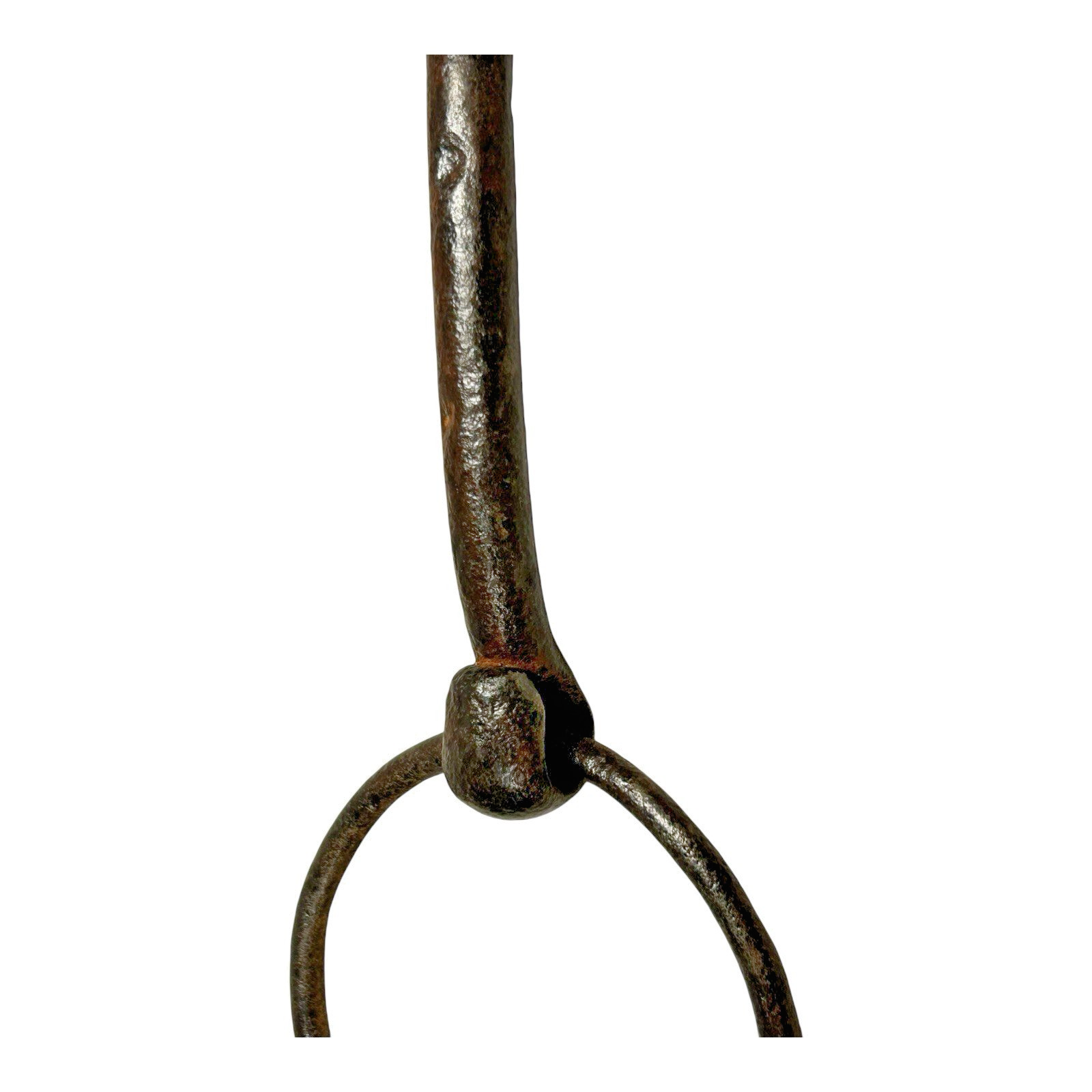 Antique Hand-Forged Wrought Iron Horse Snaffle Bit - Equestrian Tack