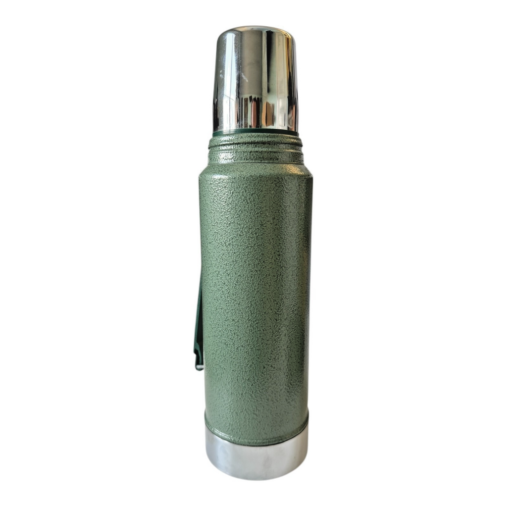 Vintage Large Green Stanley Thermos - Owned by Martha Stewart (32 oz, 950 ml)