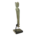 Ancient Roman Bronze Herm Figure - Classical Male Sculpture on Stand
