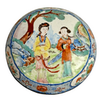 Antique Chinese Hand Painted Enamel Box – Qianlong Style, 4-Character Mark