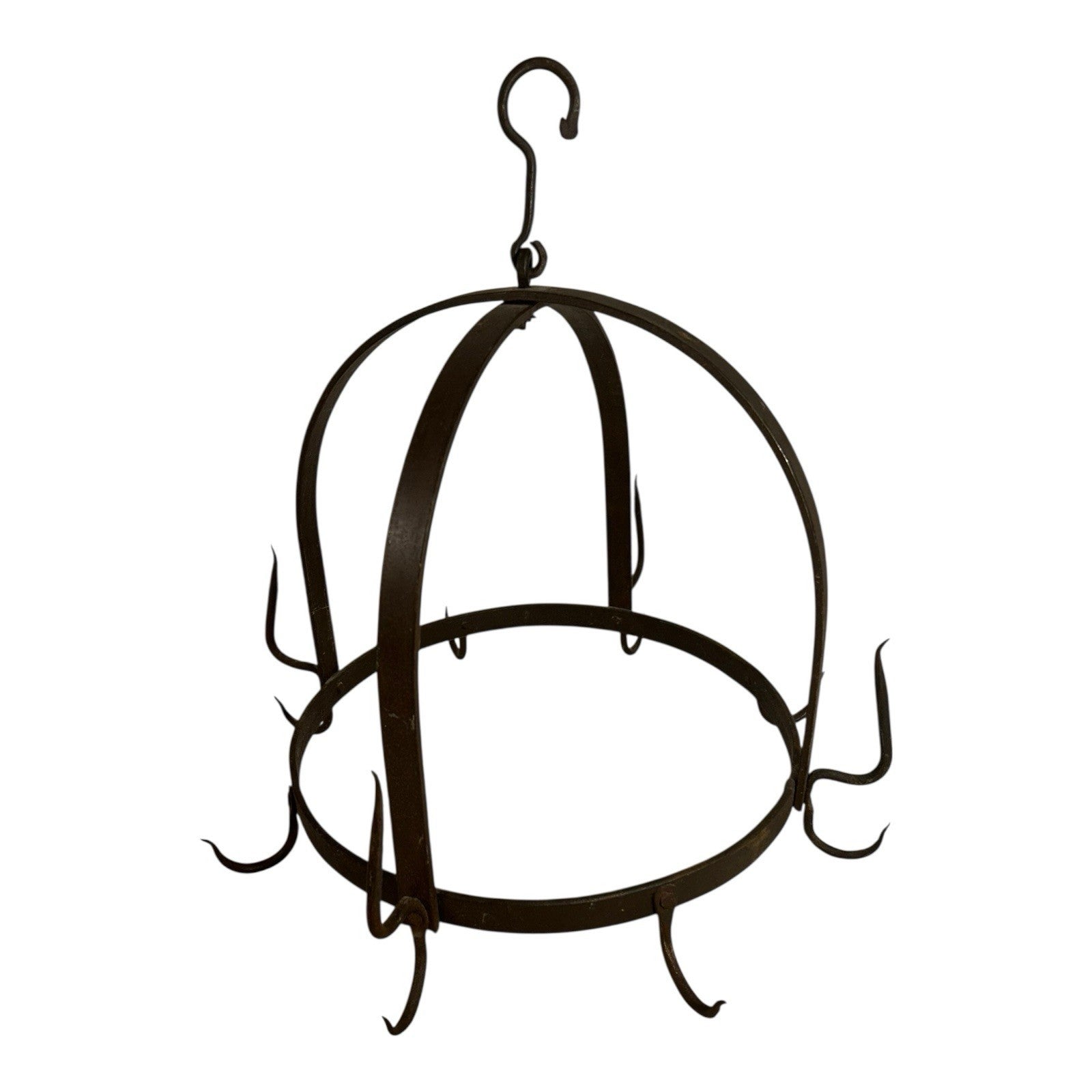 Antique Wrought Iron French Pot Hanger