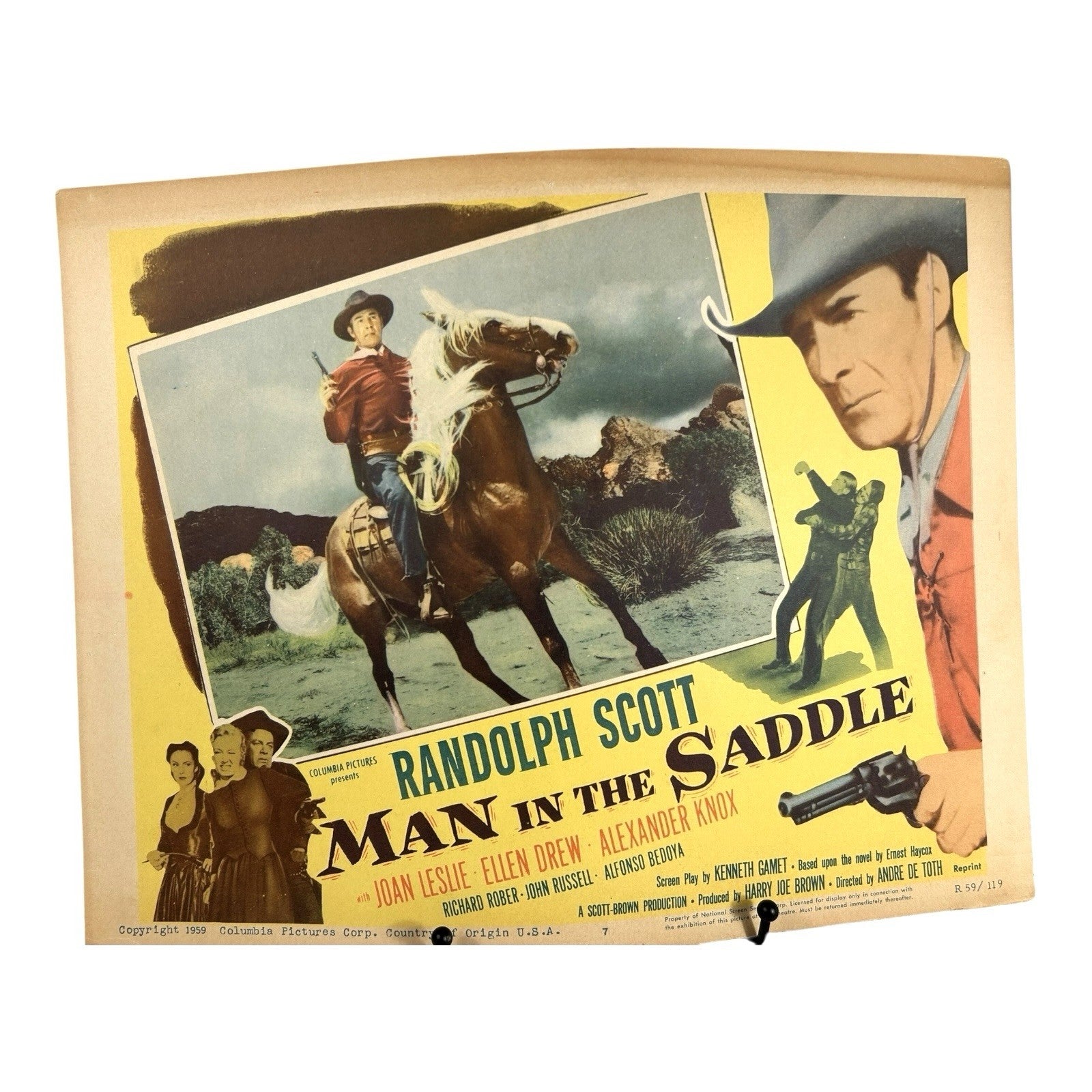 Vintage Randolph Scott Lobby Cards Set of 2 Owned by Mike Wolfe American Pickers