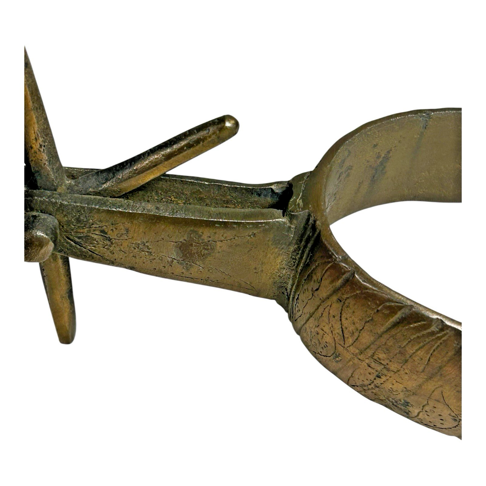 Vintage Brass Horse Spur - Western Equestrian Tack Decor