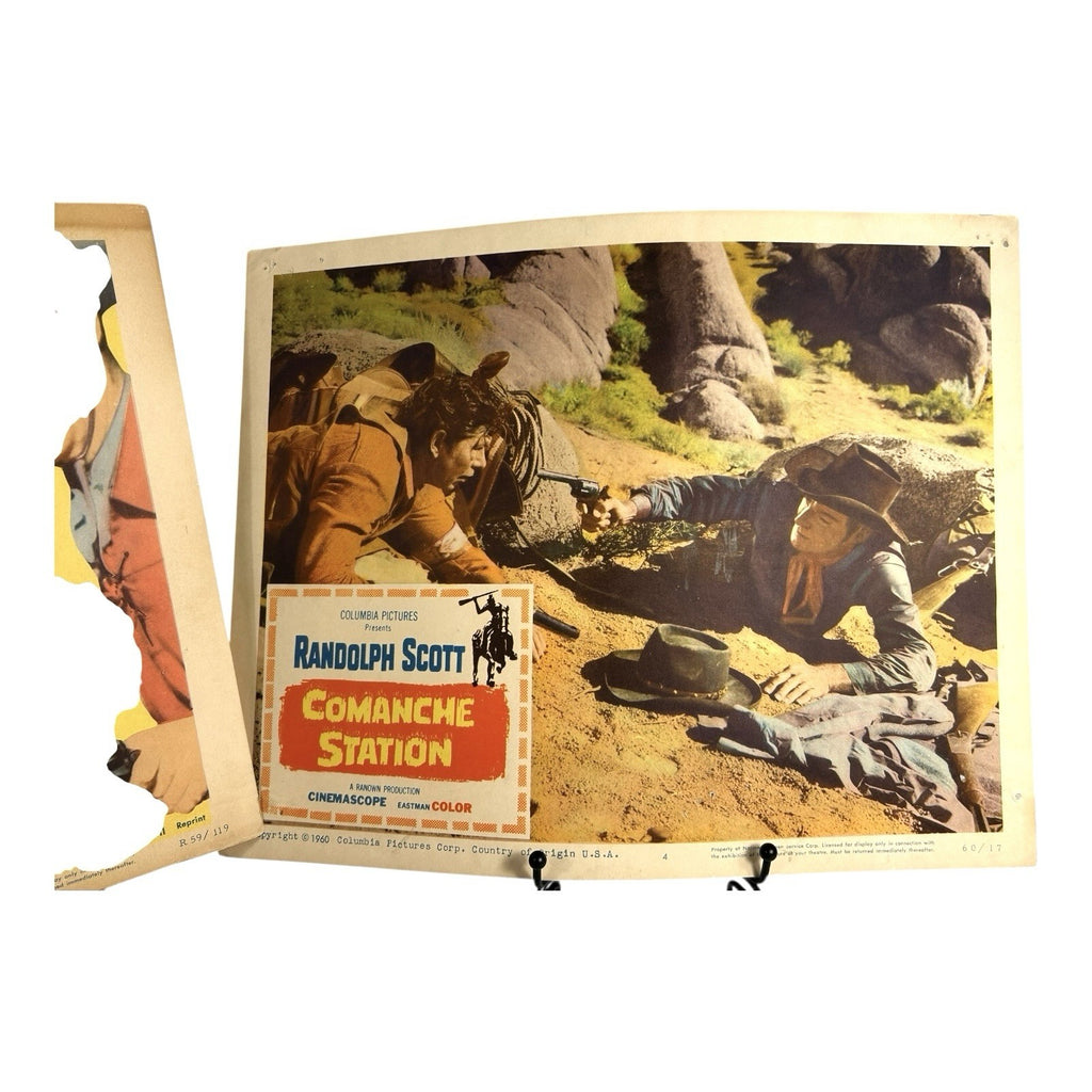 Vintage Randolph Scott Lobby Cards Set of 2 Owned by Mike Wolfe American Pickers