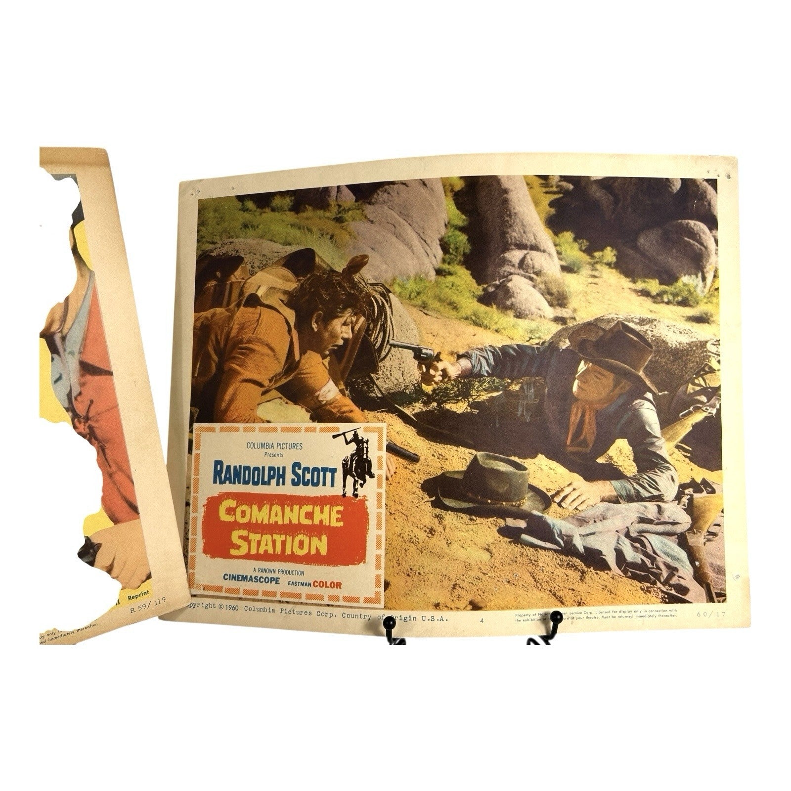 Vintage Randolph Scott Lobby Cards Set of 2 Owned by Mike Wolfe American Pickers