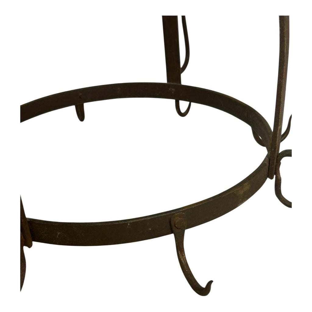 Antique Wrought Iron French Pot Hanger