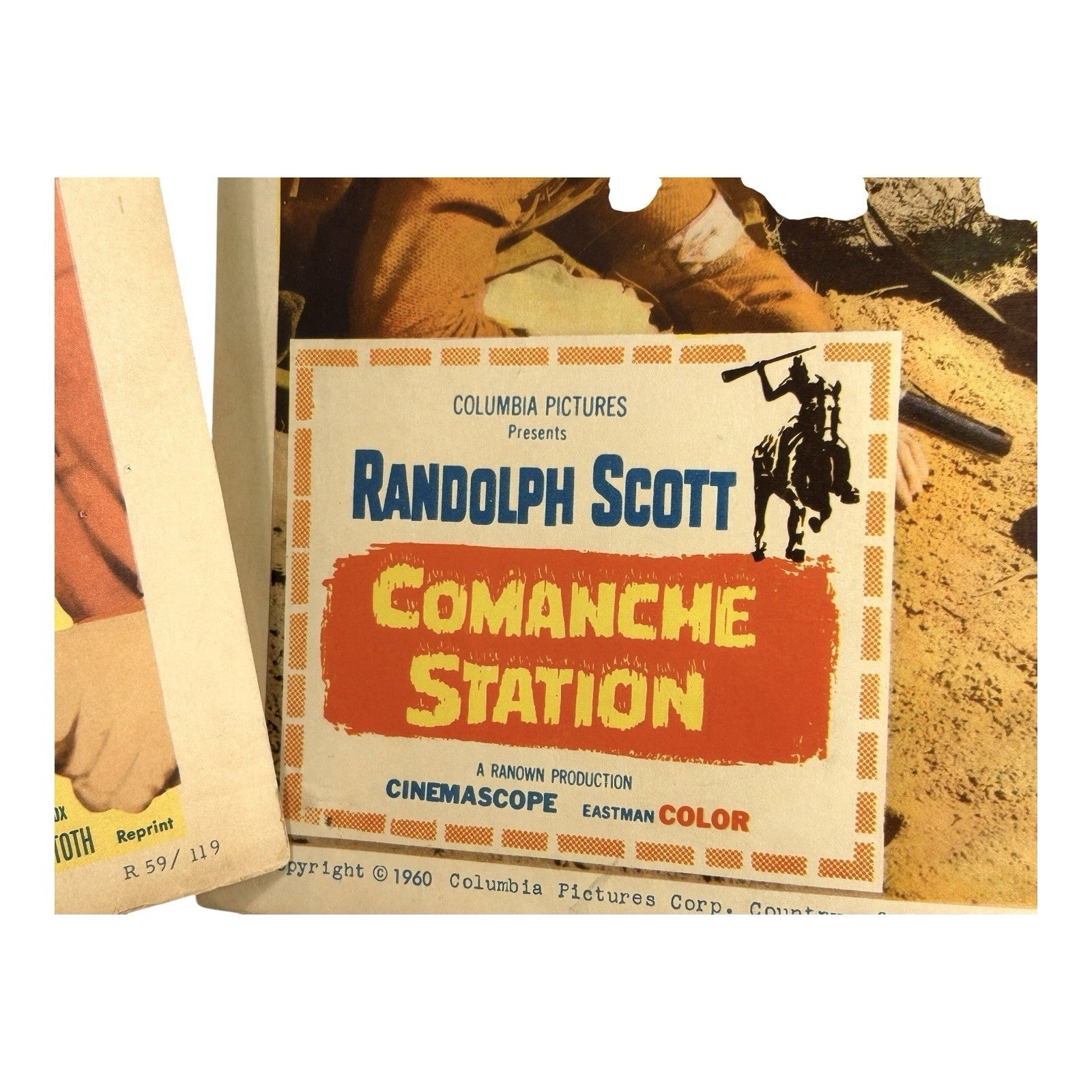Vintage Randolph Scott Lobby Cards Set of 2 Owned by Mike Wolfe American Pickers