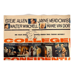 Vintage College Confidential Original Movie Poster (1960)
