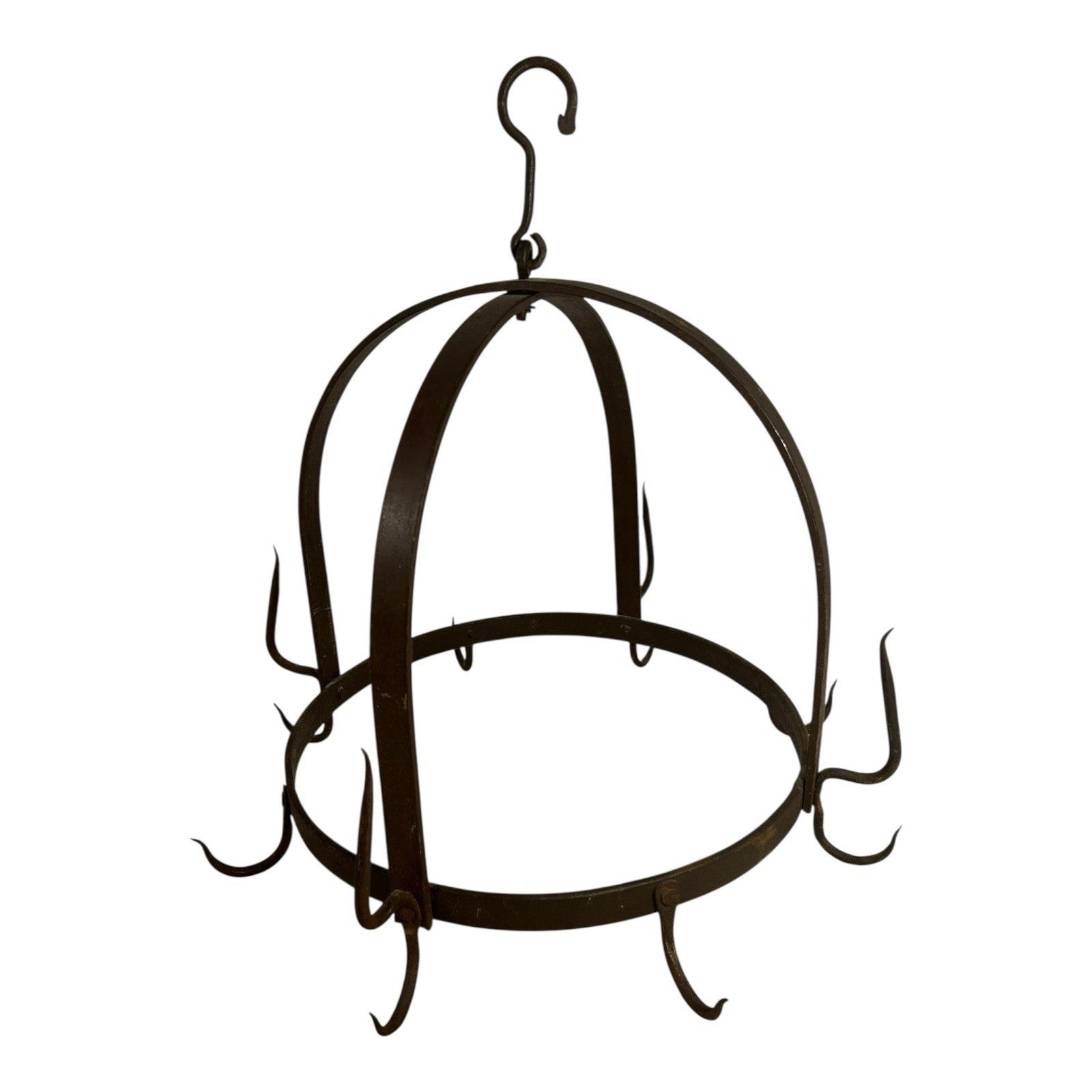 Antique Wrought Iron French Pot Hanger