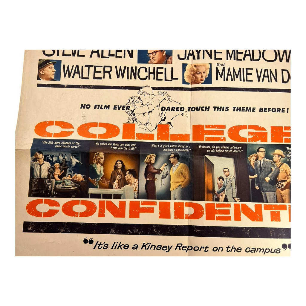 Vintage College Confidential Original Movie Poster (1960)