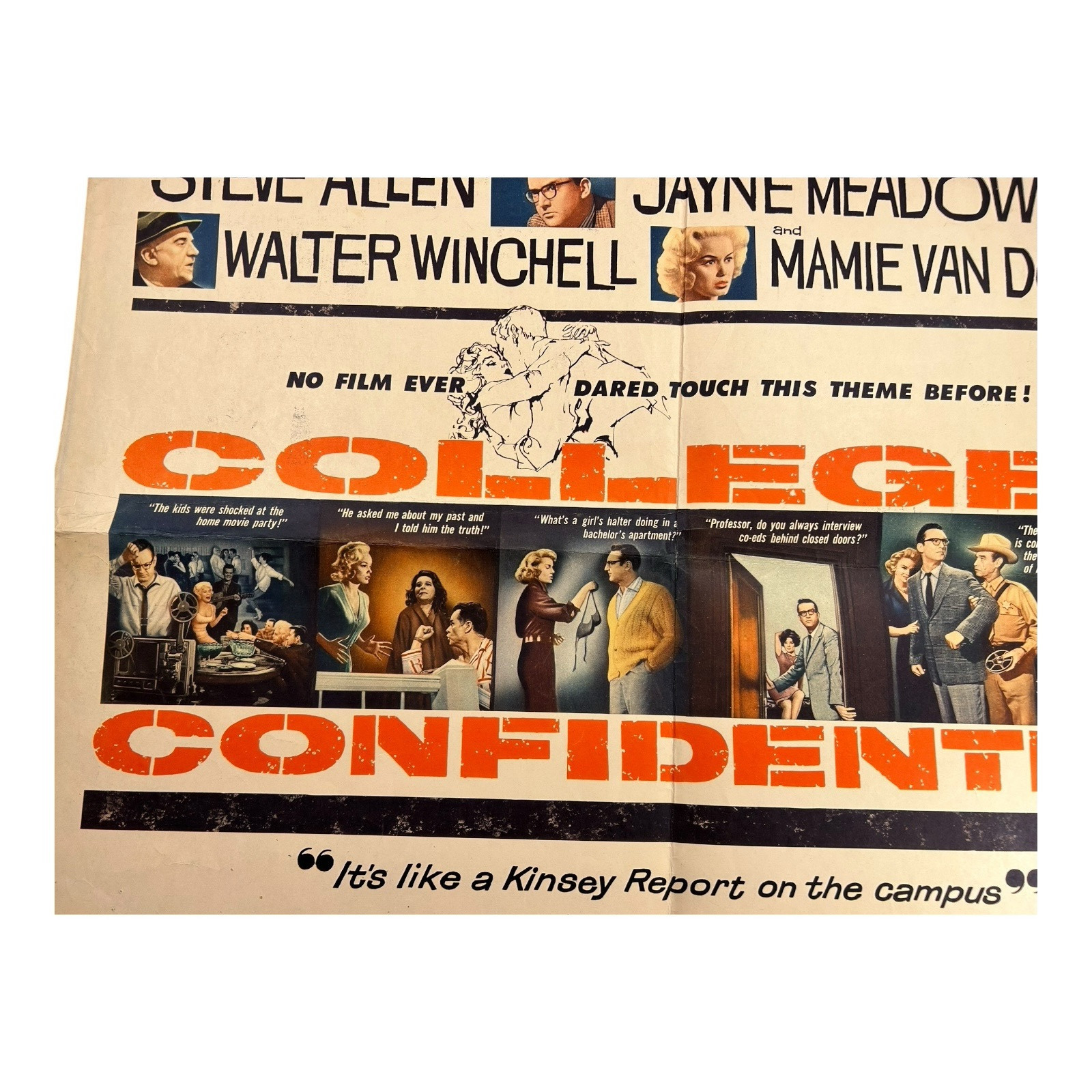 Vintage College Confidential Original Movie Poster (1960)