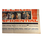 Vintage College Confidential Original Movie Poster (1960)