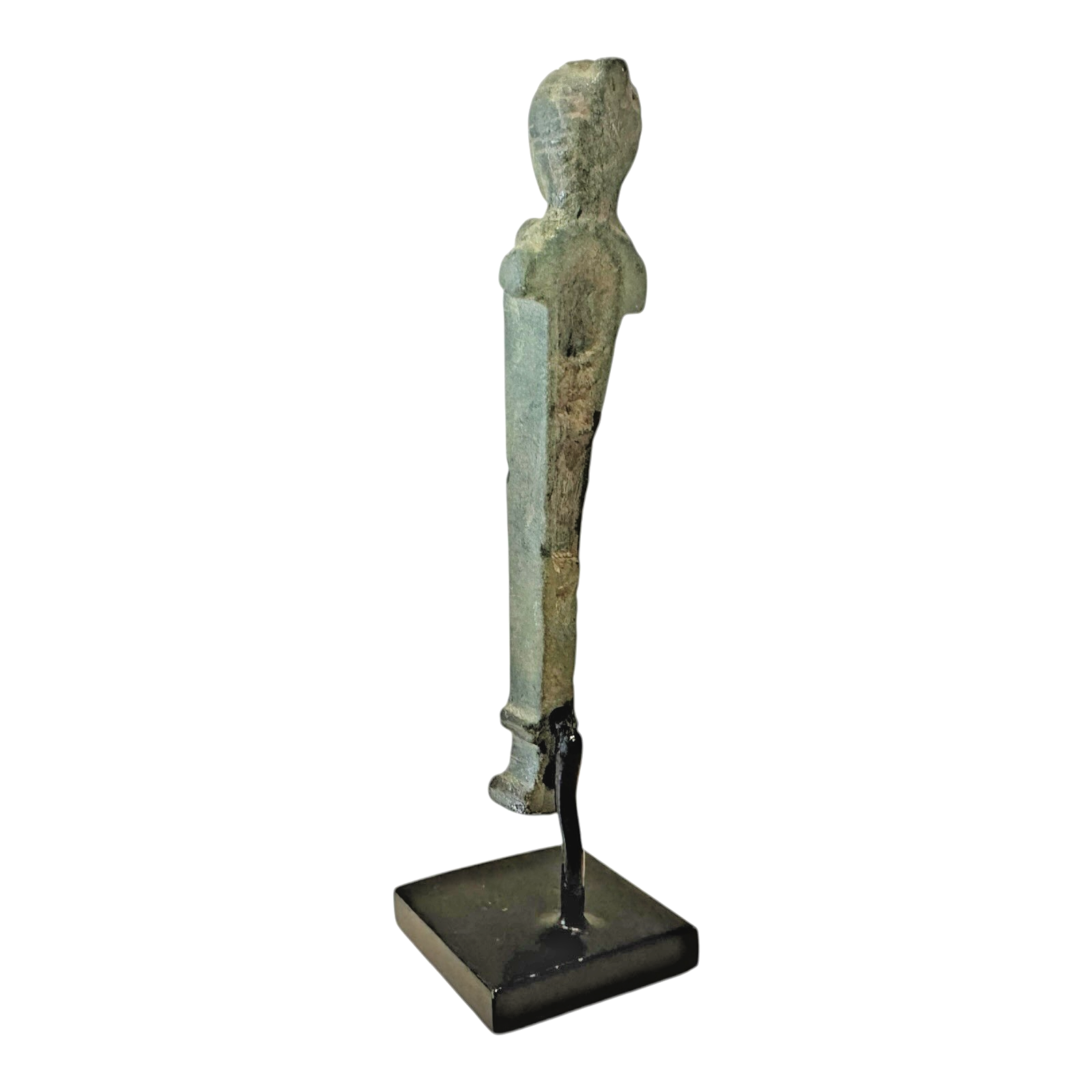 Ancient Roman Bronze Herm Figure - Classical Male Sculpture on Stand