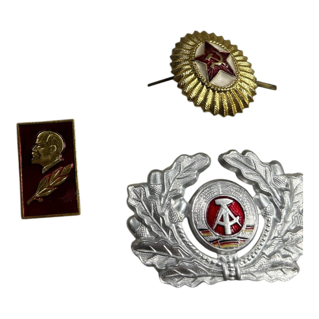 Vintage Collection 7 Pieces of Soviet Russian Military Pins and Badges