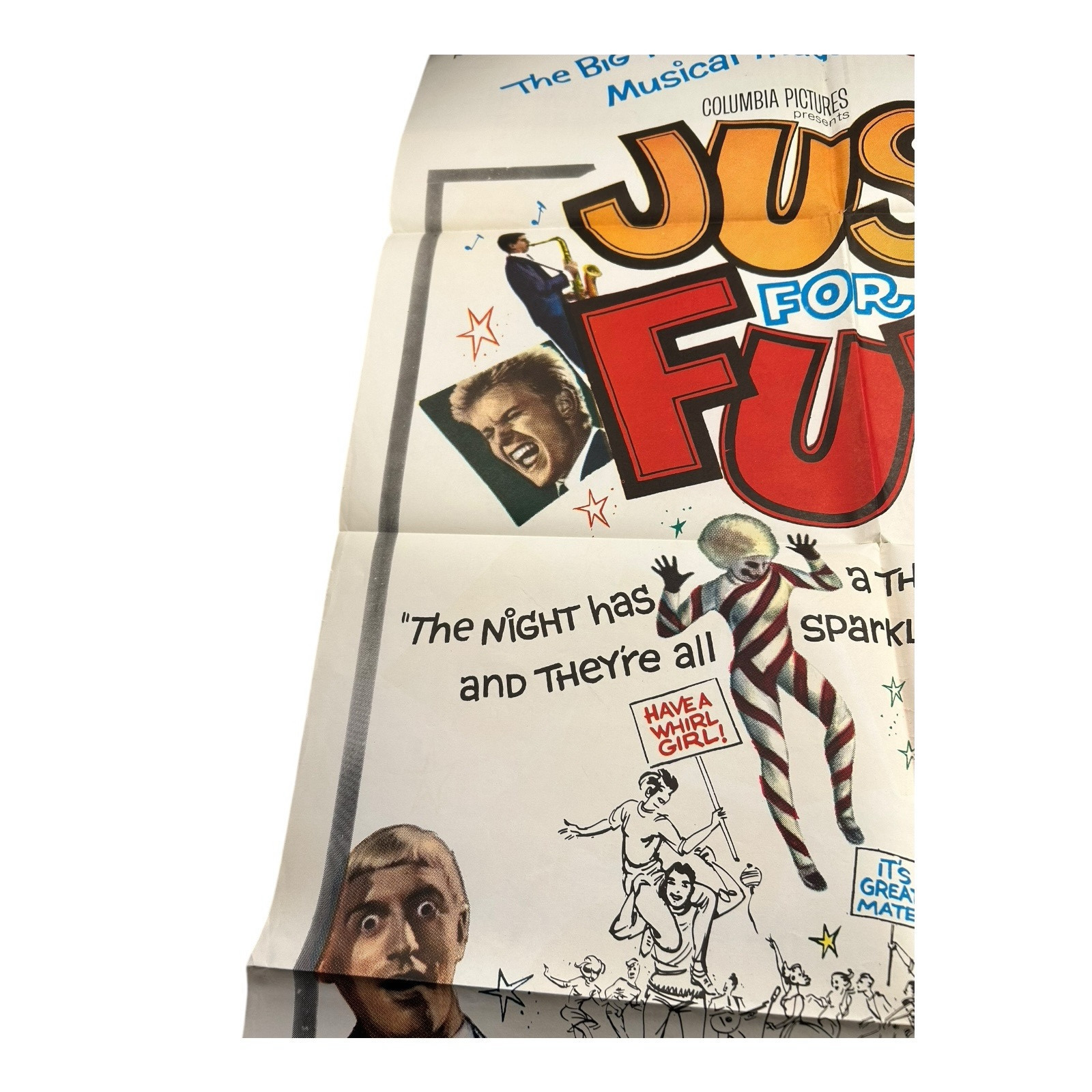 Vintage 1963 Just For Fun Movie Poster