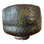 Vintage Studio Art Pottery Metallic Glaze Matcha Chawan Tea Bowl - Signed