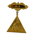 Antique Rare Fraternal Knights of Pythias Women’s Auxiliary Medal, Helping Hands