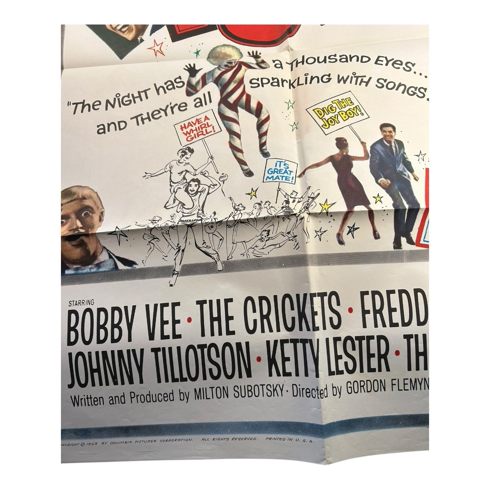 Vintage 1963 Just For Fun Movie Poster