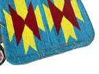 Vintage Native American Handmade Beaded Cuffs, Red Yellow Blue