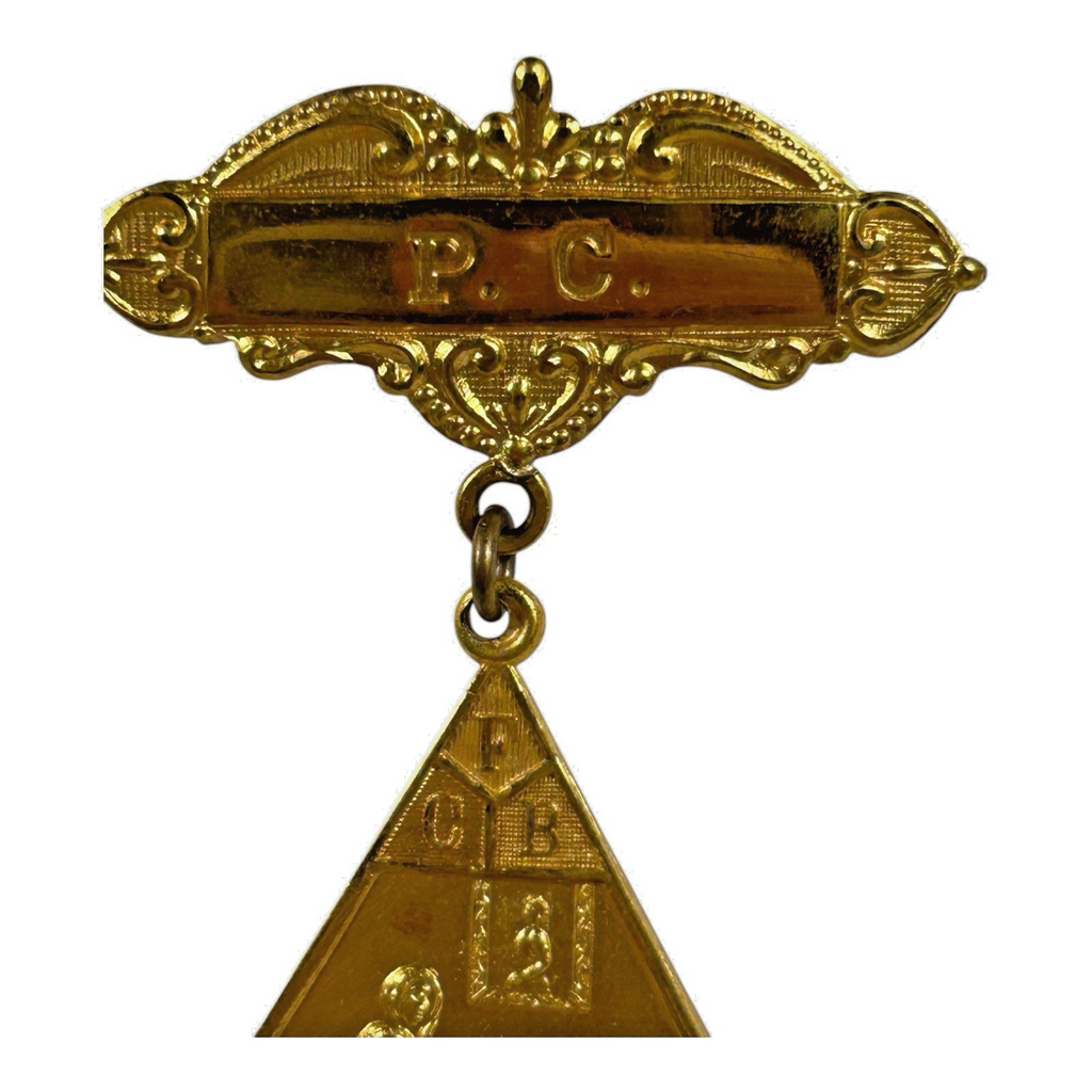 Antique Rare Fraternal Knights of Pythias Women’s Auxiliary Medal, Helping Hands