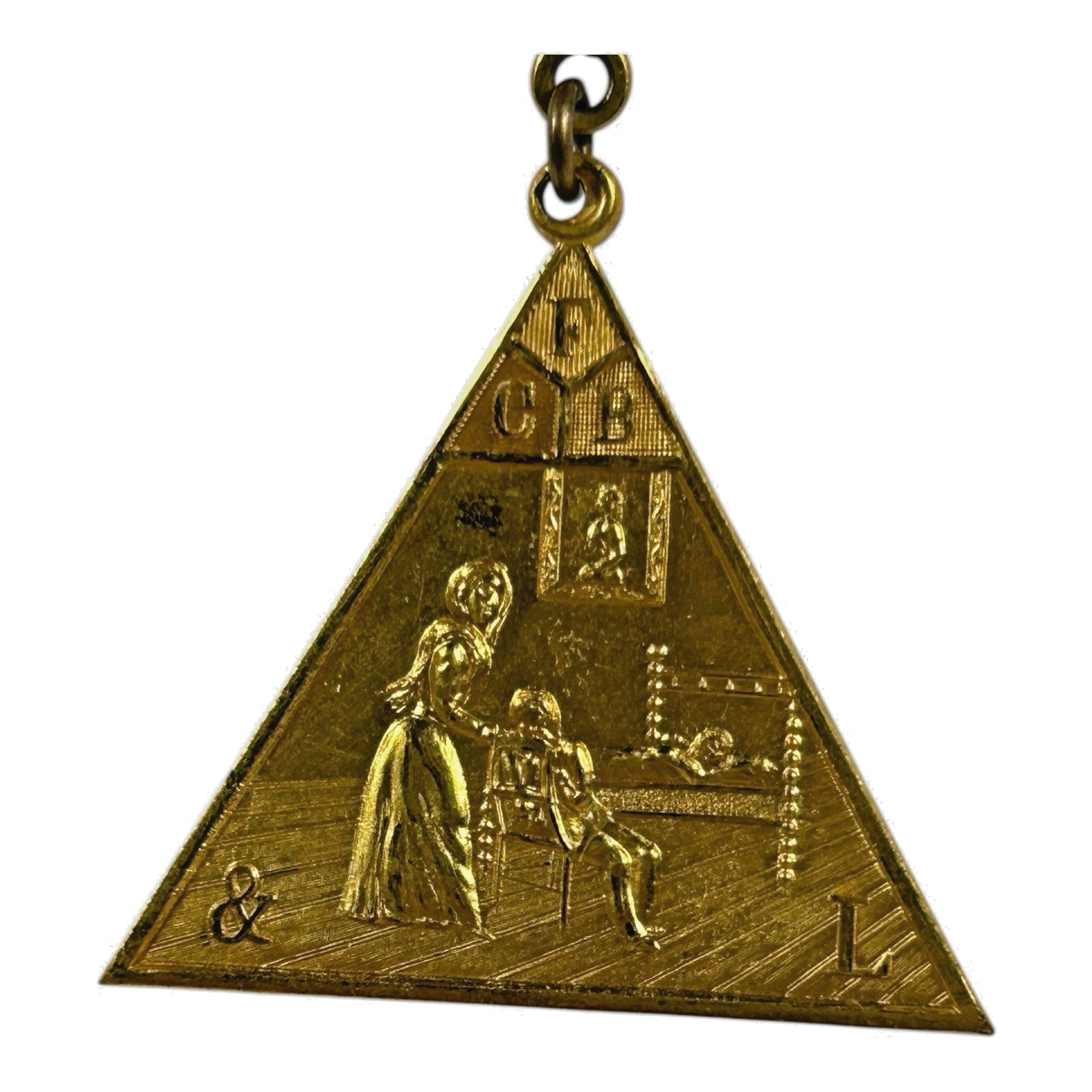 Antique Rare Fraternal Knights of Pythias Women’s Auxiliary Medal, Helping Hands