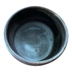 Vintage Studio Art Pottery Metallic Glaze Matcha Chawan Tea Bowl - Signed