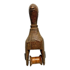 Antique African Baule Hand-Carved Wooden Heddle Pulley - Tribal Art
