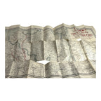 Antique WW1 World War One Clason War Map of Western Front