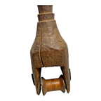 Antique African Baule Hand-Carved Wooden Heddle Pulley - Tribal Art