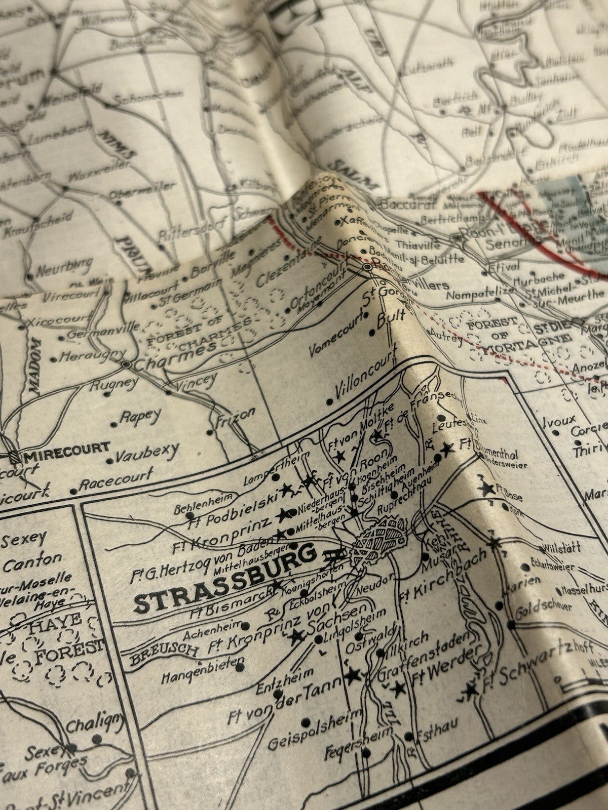 Antique WW1 World War One Clason War Map of Western Front